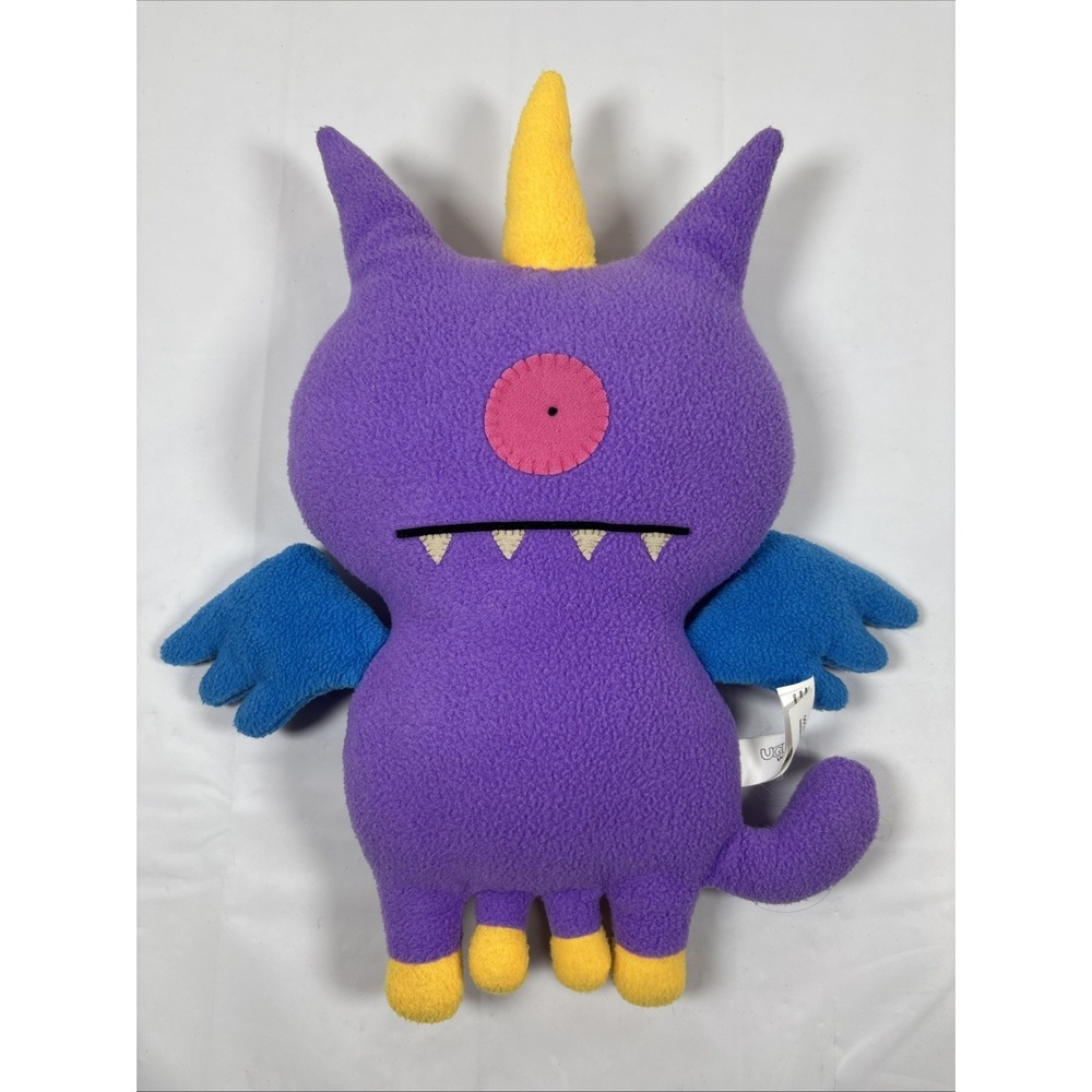 Uglydoll Uglycorn‎ 15" Purple Blue Plush Stuffed Animal 2010 1-Eyed Monster RARE